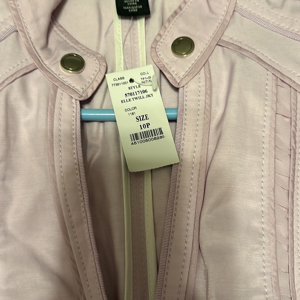 White House Black Market lavender jacket sz 10p color purple - Picture 7 of 11